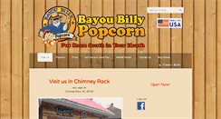 Desktop Screenshot of bayoubillypopcorn.com